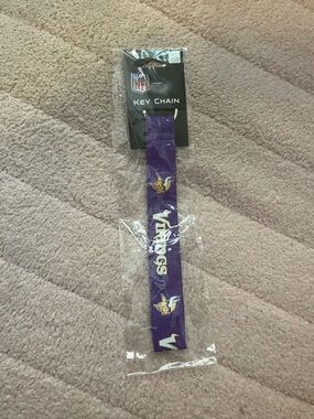 NFL Minnesota Vikings Purple and Gold Key Chain Lanyard